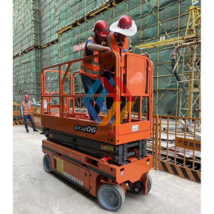 Platform Kerja Udara Hidrolik Berkualitas Tinggi, Lift Perancah Listrik, Tinggi Platform Angkat 6m-16m, Lift Gunting Berpenggerak Sendiri - Product Image 4