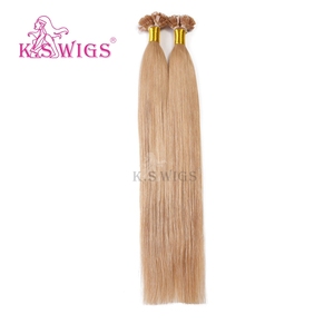 K.SWIGS 27 #   Extensiones de Cabello Humano Virgen con Punta Plana, Color Rubio Cálido, Cutícula Alineada, Duraderas, Suaves, Reutilizables, Naturales, Lisas y Brillantes - Product Image 5