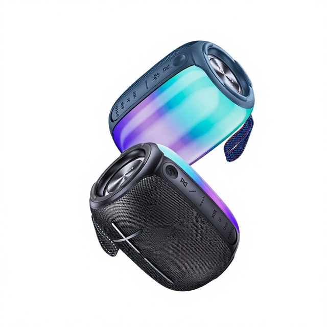 AWEI Y525 RGB Colorful Lighting for 5.0 Portable Outdoor Bass Mini Speaker IPX6 Waterproof TWS AUX/TF/USB for Cross-Border