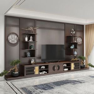 Timesong, diseño de interiores moderno de lujo, juegos de sala de estar, dibujos en 3D, gabinete de Tv, muebles de sala de estar completos, soluciones personalizadas - Product Image 1