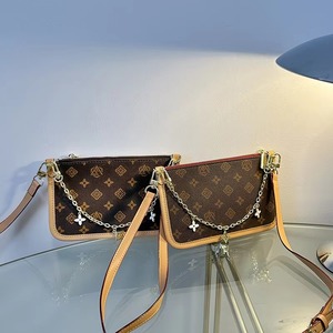 Luxury Designer Inspired Monogram Canvas Chain Crossbody Shoulder Bag Women Messenger Bag - Product Image 1