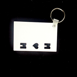 Llavero de MDF para sublimación con diseño 'Para mi mamá <span class=keywords><strong>y</strong></span> papá', de madera de doble cara con aleación, personalizable para grabado - Product Image 3