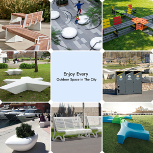 Vincentaa Outdoor Garden Grandes chaises longues communes Casual Home GRC Bancs en béton - Product Image 4