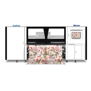Печатная машина Atexco для эко-печати, рулон, рулонная ткань, непосредственно для ткани, для хлопчатобумажной полиэфирной ткани, 6 футов, промышленные Текстильные пигментные чернила