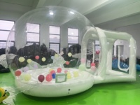 Tente bulle gonflable transparente en PVC marque QY, modèle flocon de neige, 5x3x3M, vente chaude usine