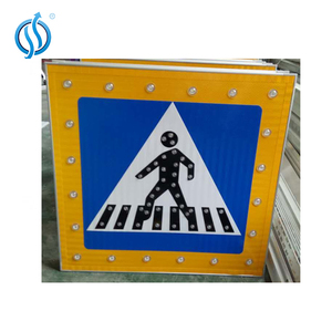 La presencia humana sensor Solar LED cruce peatonal signos - Product Image 2