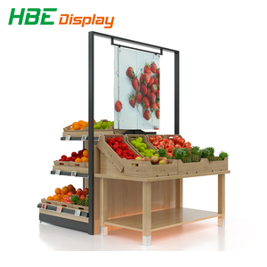 ชั้นวางของพลาสติกโลหะหลายชั้นสำหรับโชว์ผักผลไม้ - Product Image 3