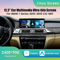 Radio para Auto con Sistema Linux de 12.3 Pulgadas para BMW Serie 7 2010-2015, Sistema CIC NBT, Reproductor Multimedia, Navegación GPS, Wifi, Carplay Inalámbrico