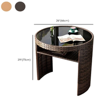 Ensemble bistrot pliable en rotin PE pour balcon et espace extérieur, table et chaises en osier pour patio, jardin et conversation en convivialité