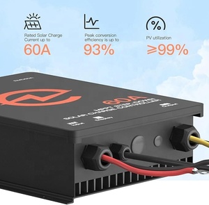 ตัวควบคุมการชาร์จพลังงานแสงอาทิตย์12/24/36/48V 50A จอแสดงผล LCD 99%/60A 2700W ปรับได้ผ่านการรับรอง CE elejoy - Product Image 2