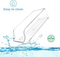 Haute qualité sans Bpa Transparent réfrigérateur réfrigérateur organisateur boîte de rangement en plastique peut boire boîte de rangement