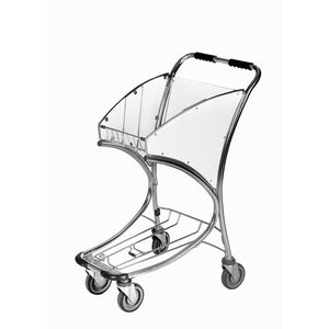 Chariot à bagages <span class=keywords><strong>portable</strong></span> en alliage d'aluminium en acier inoxydable poussé à la main pour les chariots à main - Product Image 1