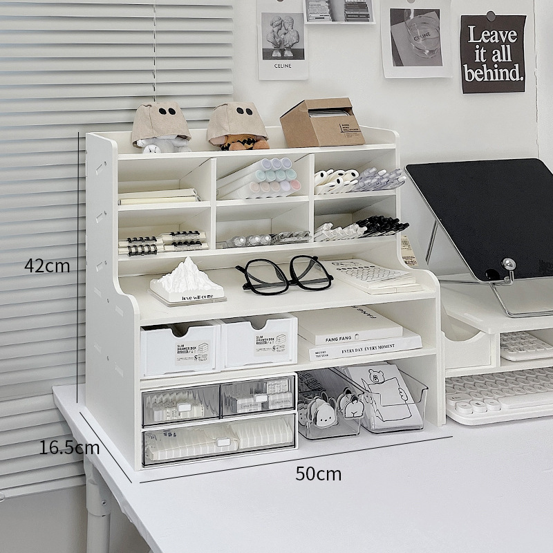 Desktop 6-tier storage rack, 50cm large size [Thickened version - 8mm]