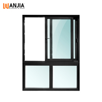 Apartamento Casas de tamaño personalizado Ventanas corredizas de triple acristalamiento Ventana de vidrio corrediza de plástico de acero Pvc Ventana de vidrio corrediza