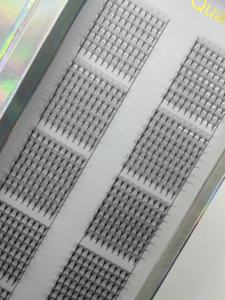 Abanicos prefabricados de visón de imitación Premium hechos a mano profesionales fibra PBT coreana súper suave aspecto Natural rizos estables logotipo personalizado oscuro - Product Image 5