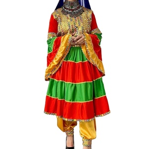 Vestido de Traje Nacional Banjara Multicolor |   100% Seda de Alta Calidad, Viscosa, Modal, Poliéster, Rayón, Hecho en Pakistán, WS INTERNATIONAL - Product Image 1