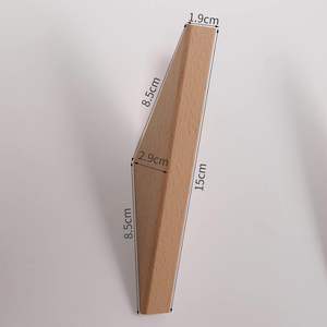 <span class=keywords><strong>Rail</strong></span> <span class=keywords><strong>de</strong></span> crochet mural en bois facile à installer Crochet mural auto-adhésif Crochet mural en bois - Product Image 4