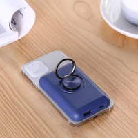 Nouveau produit Mini Smart 2 en 1 Portable 5000mAh lampe affichage chargeur de téléphone portable 5W/15W magnétique sans fil batterie externe avec support