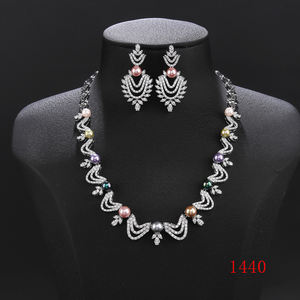 Набор украшений XUPING <span class=keywords><strong>Dubai</strong></span>, оптовая продажа, модные искусственные бриллианты, увеличенные розовые свадебные Роскошные ювелирные изделия - Product Image 6