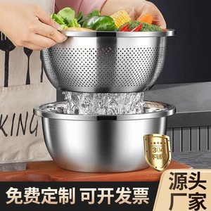 ชามผสมสแตนเลส ขนาด 18ซม. 20ซม. 22ซม. 24ซม. 26ซม. 28ซม. 30ซม. 32ซม. 34ซม. 36ซม. 38ซม. 40ซม. อเนกประสงค์ ใช้กับเครื่องล้างจานได้ - Product Image 2