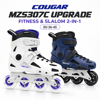 Patins à roulettes en ligne COUGAR Urban Freestyle à coque rigide, quatre roues, pour entraînement adulte et patinage urbain en extérieur