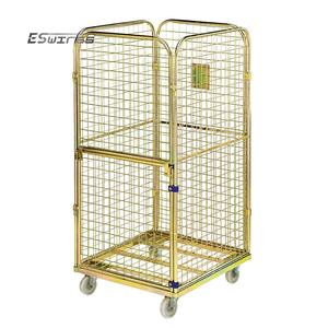 Premium Materiaal <span class=keywords><strong>Transport</strong></span> Opvouwbare Draadgaas Professionele Waswagen - Product Image 1