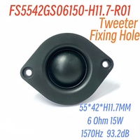5542 55MM 6Ohm 15W Dôme Soie Film Tweeter Audio Haut-parleurs Néodyme Hifi Haut-Parleur avec Panneau