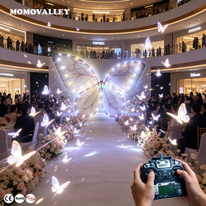 Momovalley Giocattolo con Ali di Farfalla Bionica in Fibra di Carbonio RC LED, per Festival Musicali e Atmosfera Romantica di Matrimonio - Product Image 3