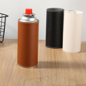 Funda Protectora Creativa <span class=keywords><strong>de</strong></span> Cuero PU para Botella <span class=keywords><strong>de</strong></span> Gas <span class=keywords><strong>Butano</strong></span>, Porta Botella <span class=keywords><strong>de</strong></span> Gas, Funda Protectora Portátil para Combustible <span class=keywords><strong>de</strong></span> Encendedor - Product Image 1