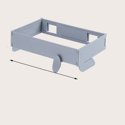 Folding storage rack-gray