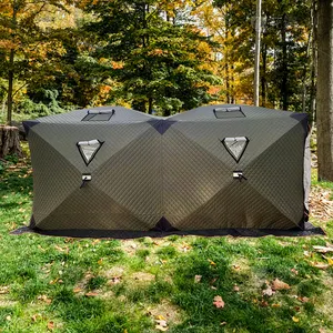 Mobile Sauna Room Hub Sweat Prism Tent For Outdoor Waterproof Cover Pop Up Portable Sauna Tent Manufacturer Fishing Double Sauna