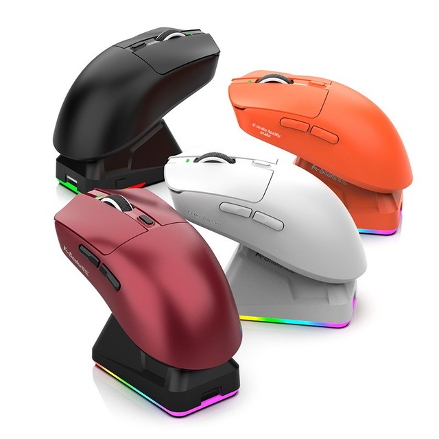 Viper X11por Seven-Button Ergonomic Lightweight PAW3311 Gaming Tri-Mode Wireless for Mouse with Charging RGB Backlighting
