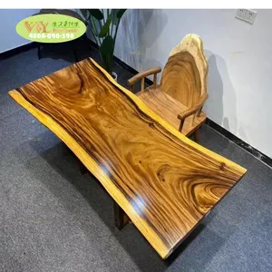 Natural Thick Walnut/Acacia/Parota/South American Walnut/Suar Walnut Burl Wood Slab Dining Restaurant Table Top