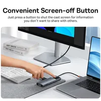 Hub USB C 10 Gbps 4K 60Hz Type C vers HDMI RJ45 Ethernet PD 100W pour MacBook iPad Sumsang PC Tablette Téléphone USB Gen 2 Hub