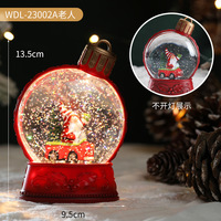 Nouvelle lanterne de Noël créative à LED, ornement de bureau en forme d'ampoule, boule de cristal en résine, surprise, lanterne de Noël, veilleuse, cadeau