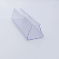 Porte-étiquettes en PVC de qualité alimentaire, personnalisé par l'usine Huasso, respectueux de l'environnement, installation facile, plastique transparent pour supermarché