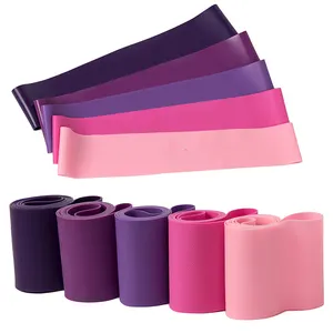 Custom Logo Yoga Rubber Resistance Band Elastic Latex TPE Loop Resistance Bands set