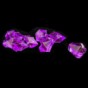 إكسسوارات ألعاب لوحية مخصصة من الحجر البلاستيكي الشفاف الأرجواني - Product Image 1