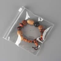 Sac en plastique personnalisé avec logo sacs à poussière de poche clair givré avec fermeture éclair pour bijoux petits sacs d'emballage pour bijoux pochette en pvc pour bijoux