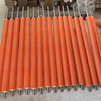 OEM aanpasbare industriële stalen cilindrische borstelrol met nylon borstels, dichte borstels, slijtvast en vlamvertragend