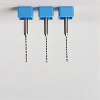 Mata Bor Mikro Karbida Padat Presisi Tinggi 0.1mm-3.0mm CNC Mini Drill