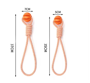 Mainan Bola Tali Karet TPR Mewah dan Lucu untuk Hewan Peliharaan, Tahan Gigitan, Mengasah Gigi, Bola Berlubang, Tahan Lama, Latihan Menggigit, Mainan Interaktif untuk Anjing - Product Image 6