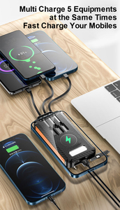 Banque d'énergie solaire extérieure tout-en-un 10000mAh Chargement solaire d'urgence portable avec interface d'entrée micro USB - Product Image 6