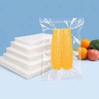 Sacs sous vide transparents en nylon pour l'emballage alimentaire, conservation des aliments frais, scellage, usage commercial et industriel, bœuf et agneau surgelés