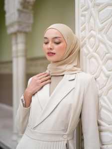 Hiyab de Jersey Elástico en Oferta, Talla Grande, Diseño Árabe Musulmán para Mujer, Material de Algodón de Malasia, Dubai - Product Image 2