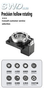 محرك سيرفو صغير عالي السرعة مع علبة تروس دوارة بزاوية قائمة ومنصة دوارة مجوفة YGH200 مع مخفض سرعة - Product Image 4