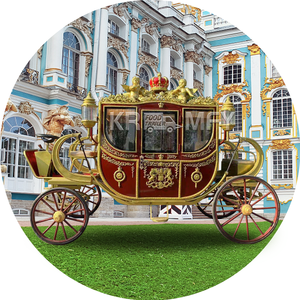 รถม้าไฟฟ้าสุดหรู 4 ล้อ สไตล์งานแต่งงานแบบราชวงศ์ สำหรับการท่องเที่ยวชมวิว - Product Image 1