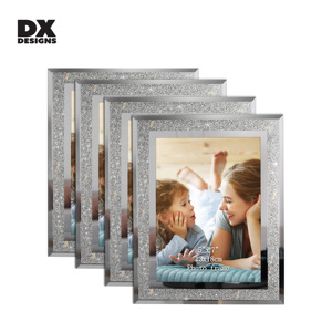 DX Thiết kế khung ảnh lấp lánh long lanh Pha Lê Bạc khung ảnh cho khung đám cưới cho bữa tiệc gia đình - Product Image 1