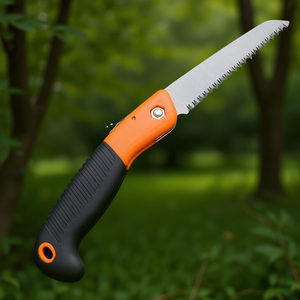 Professional Mini Folding Steel Hand Saw 52cm Blade 6 Tpi For Outdoor Garden Tree Pruning <b>Wood</b> <b>Cutting</b> Durable <b>Tool</b> - Product Image 2