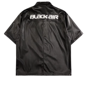 Custom collezione <span class=keywords><strong>di</strong></span> <span class=keywords><strong>pelle</strong></span> da <span class=keywords><strong>uomo</strong></span> 2 pezzi con chiusura a Zip Applique toppa e Shorts da jogging - Product Image 2